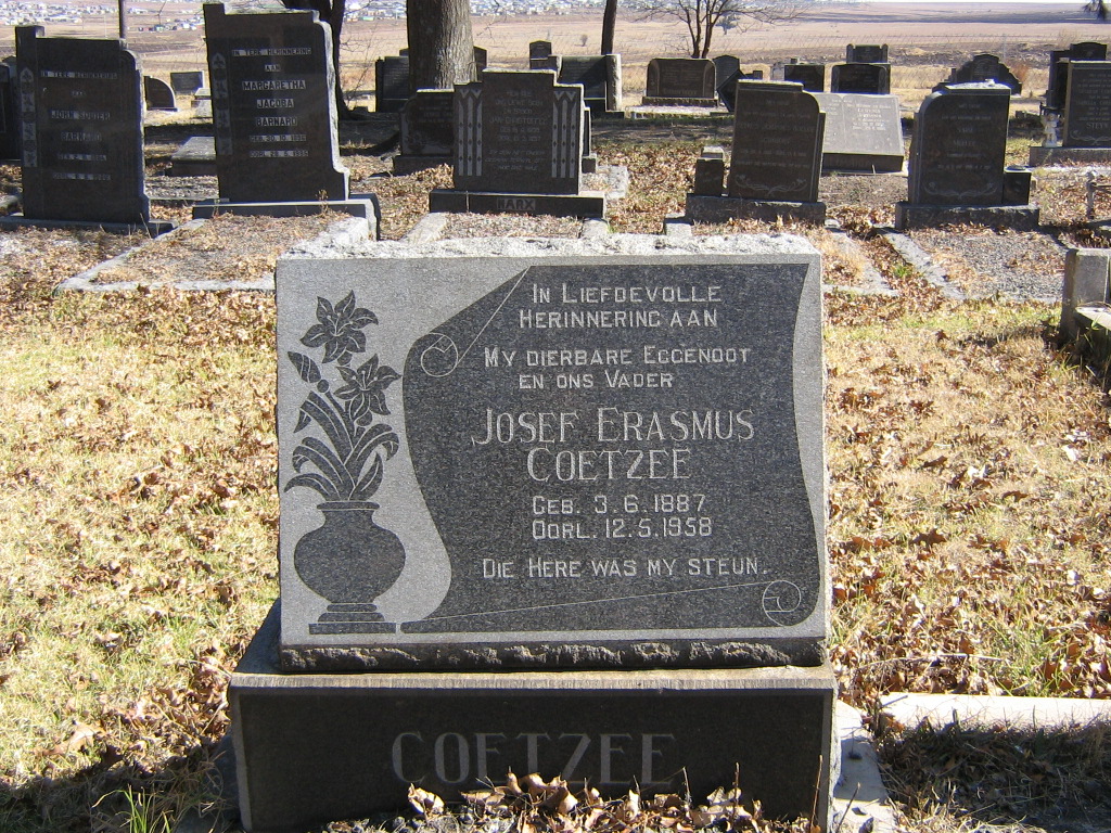 COETZEE Josef Erasmus 1887-1958