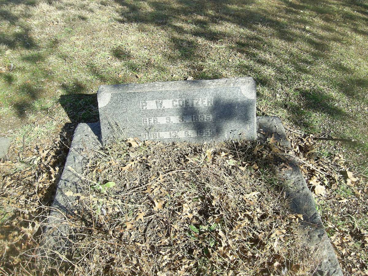 COETZER P.W. 1895-1959