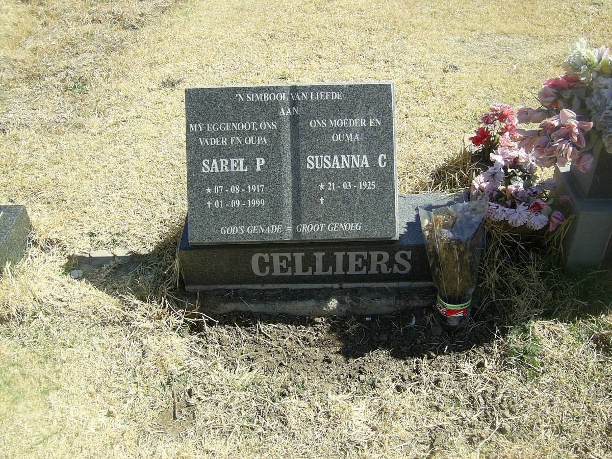 CELLIERS Sarel P. 1917-1999 &amp; Susanna C. 1925-