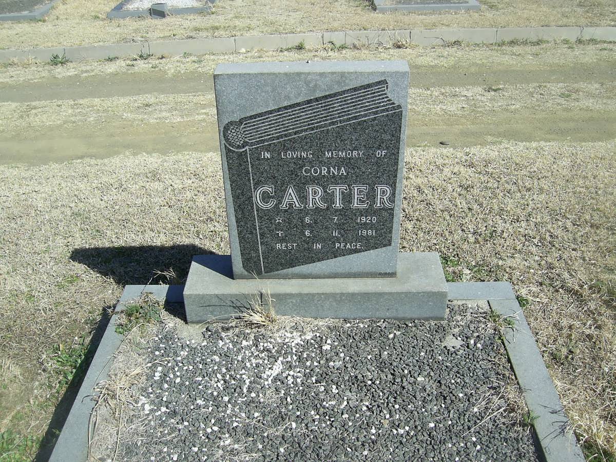 CARTER Corna 1920-1981