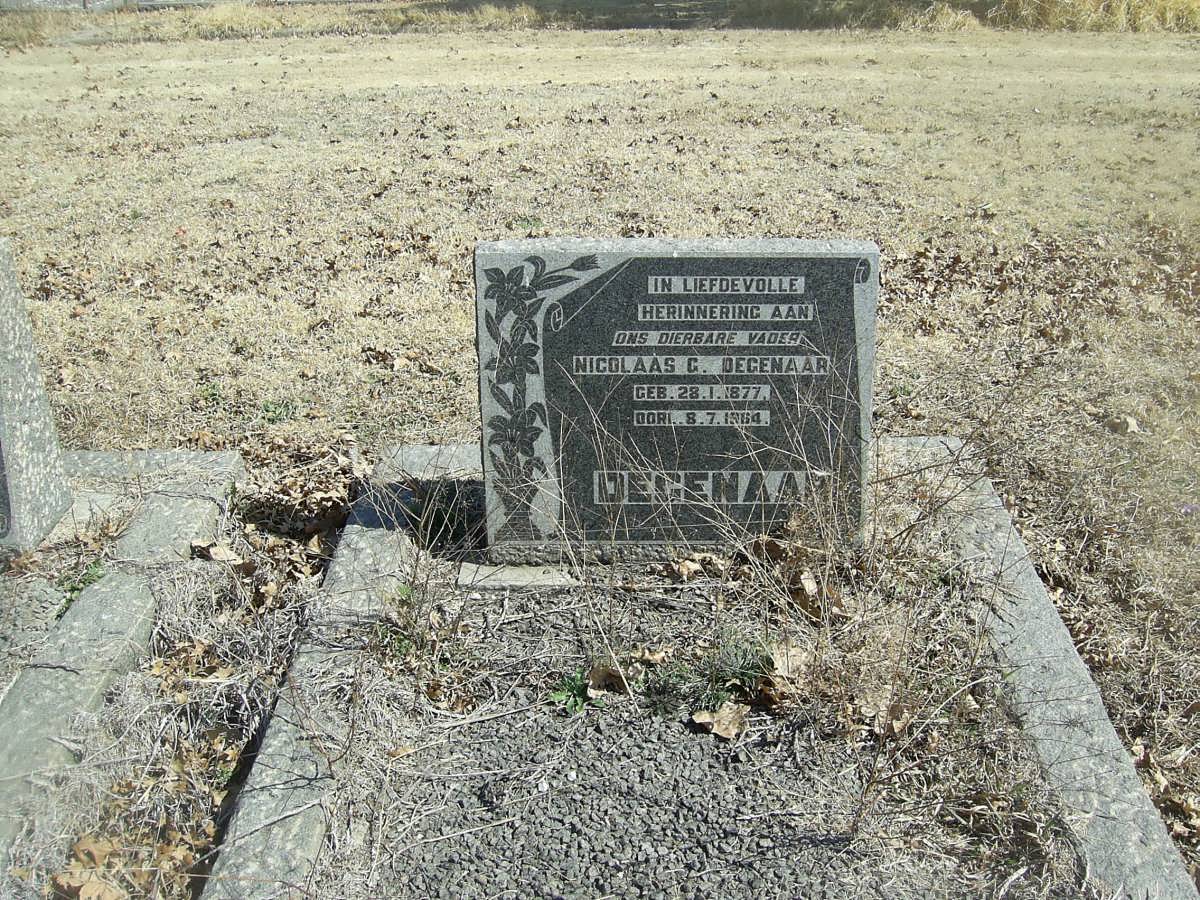 DEGENAAR Nicolaas G. 1877-1964