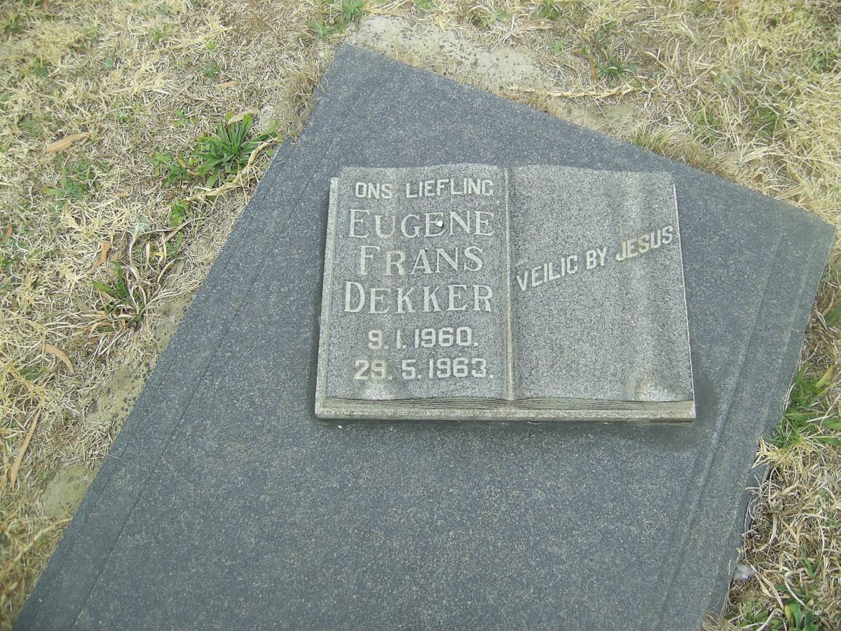 DEKKER Eugene Frans 1960-1963