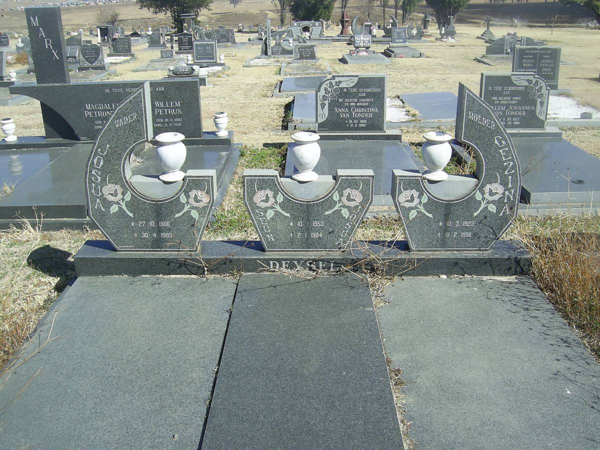 DEYSEL Josua 1906-1983 &amp; Gezina 1923-1996