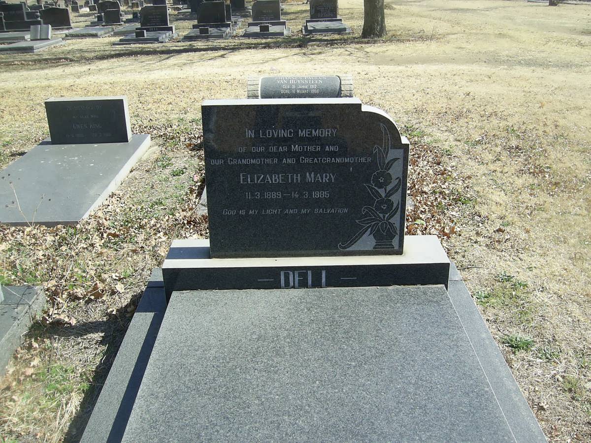 DELL Elizabeth Maria 1889-1985