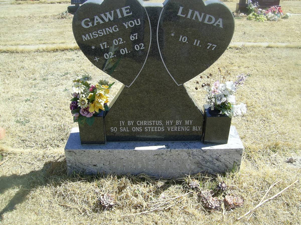 DIEDERICKS Gawie 1967-2002 &amp; Linda 1977-