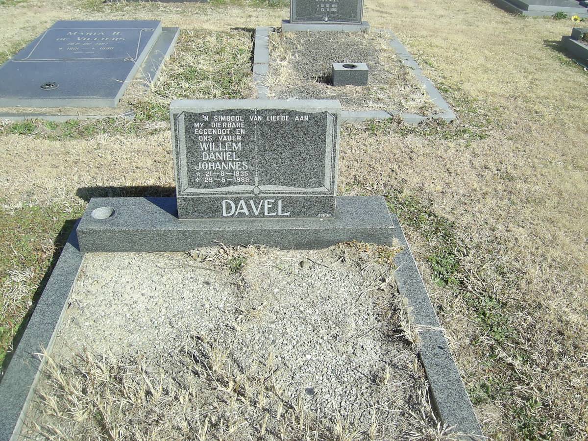 DAVEL Willem Daniel Johannes 1935-1988