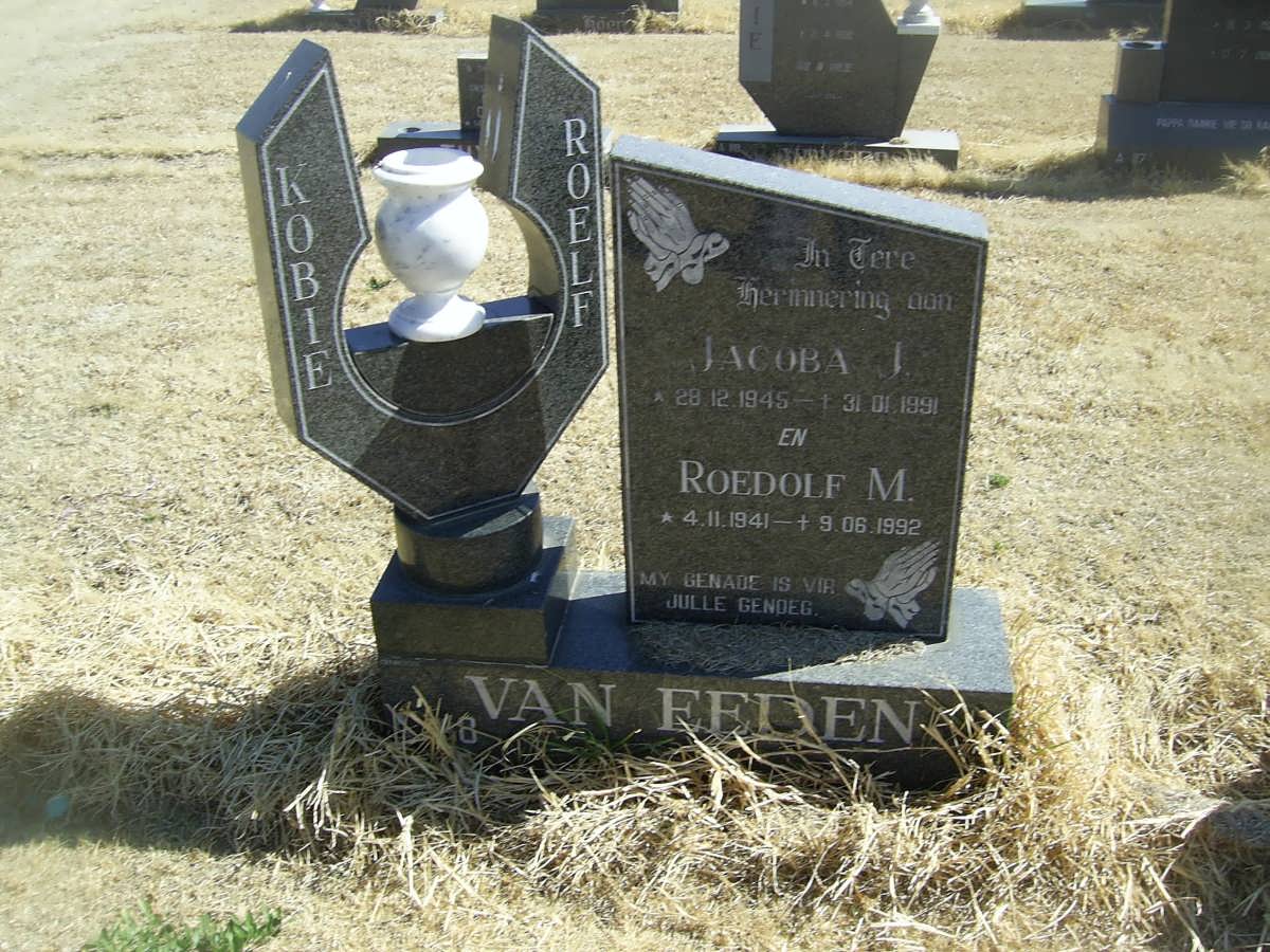 EEDEN Roedolf M., van 1941-1992 &amp; Jacoba J. 1945-1991