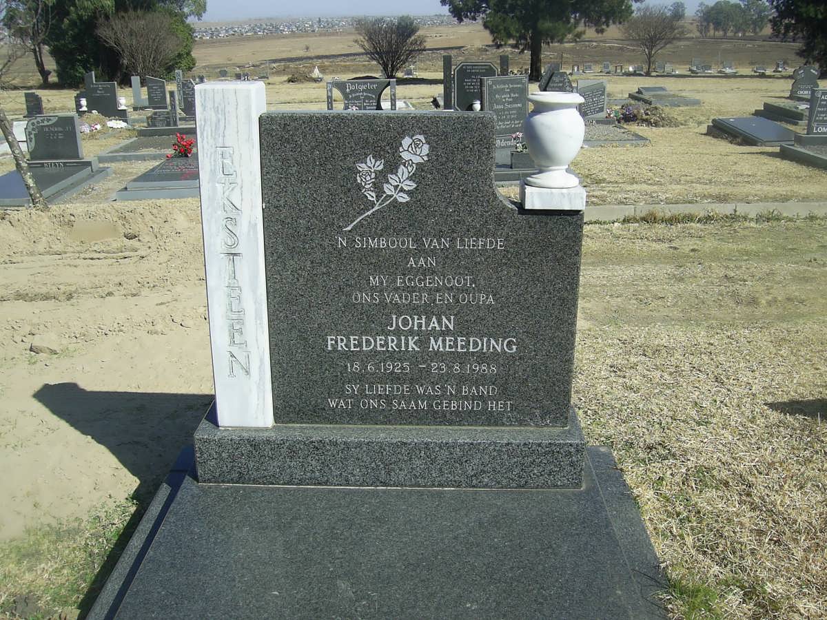 EKSTEEN Johan Frederik Meeding 1925-1988