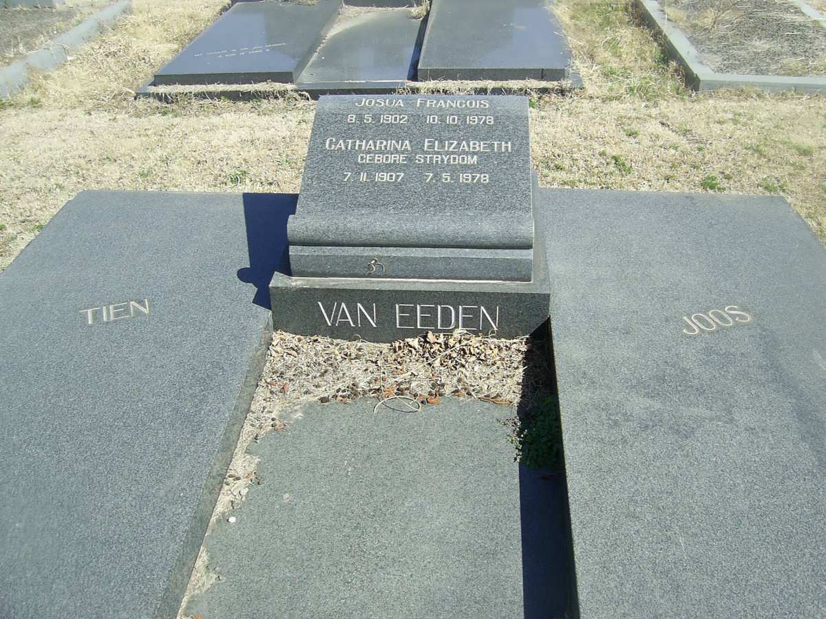 EEDEN Josua Francois 1902-1978, van 1902-1978 &amp; Catharina Elizabeth 1907-1978