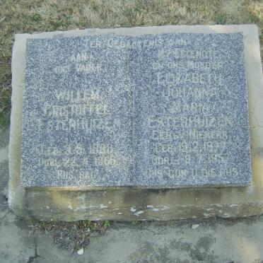 ESTERHUIZEN Willem Cristoffel 1888-1965 &amp; Elizabeth Johanna Maria VAN NIEKERK 18??-1957