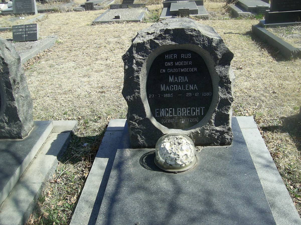 ENGELBRECHT Maria Magdalena nee COETZER 1885-1980