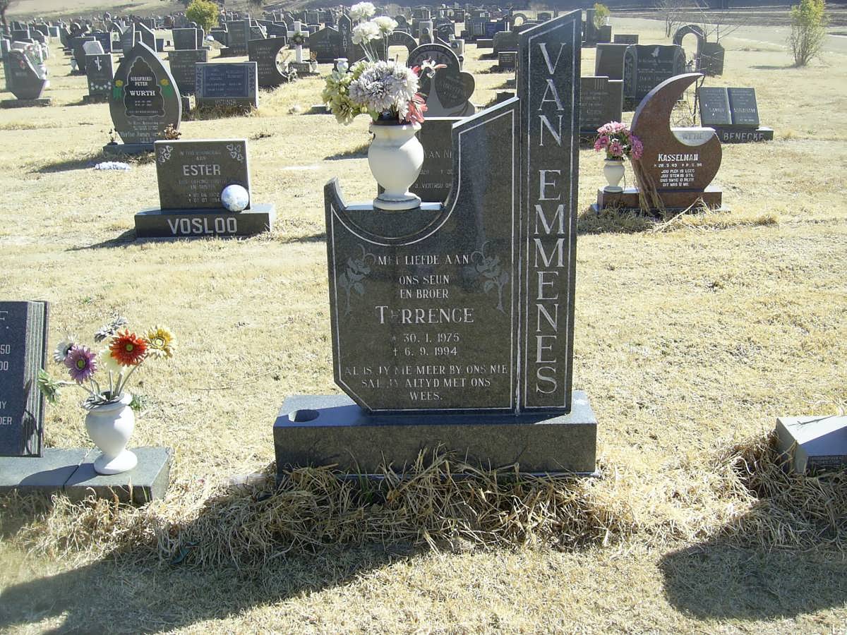 EMMENES Terrence, van 1975-1994