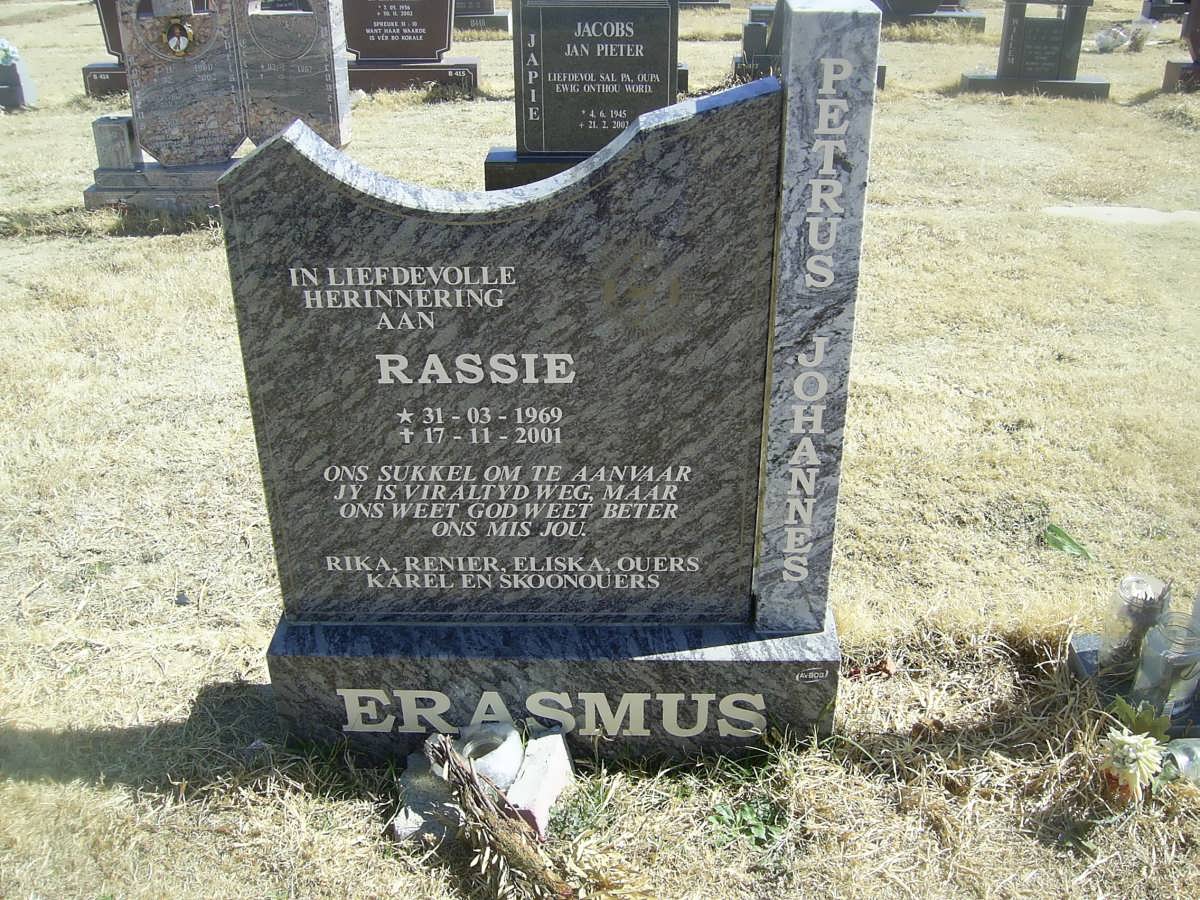 ERASMUS Petrus Johannes 1969-2001