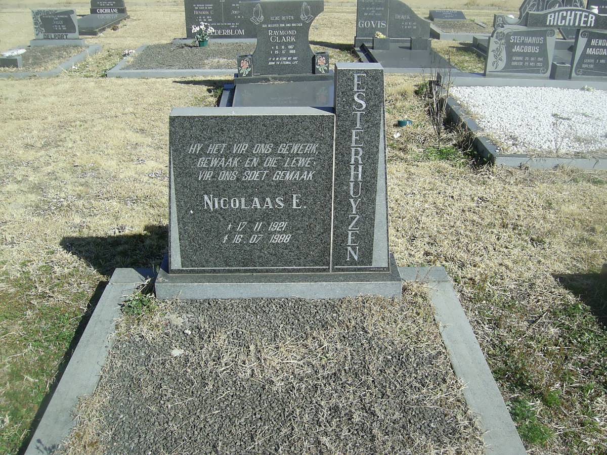 ESTERHUYZEN Nicolaas E. 1921-1988