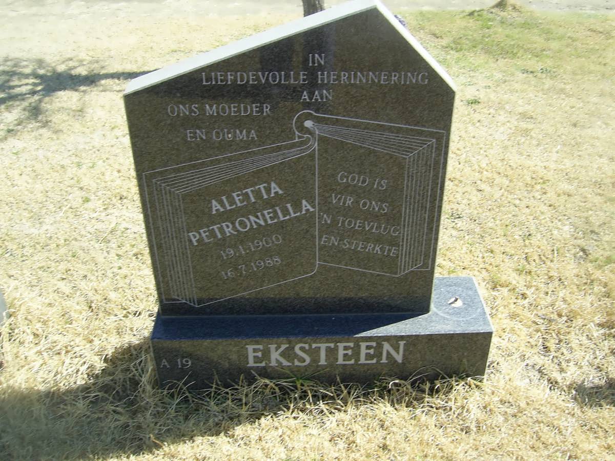 EKSTEEN Aletta Petronella 1900-1988