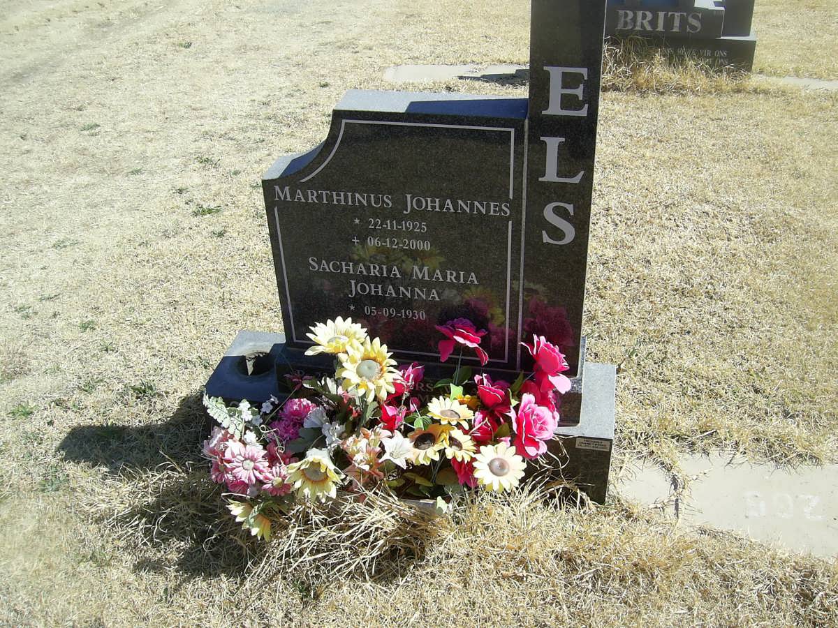 ELS Marthinus Johannes 1925-2000 &amp; Sacharia Maria Johanna 1930-