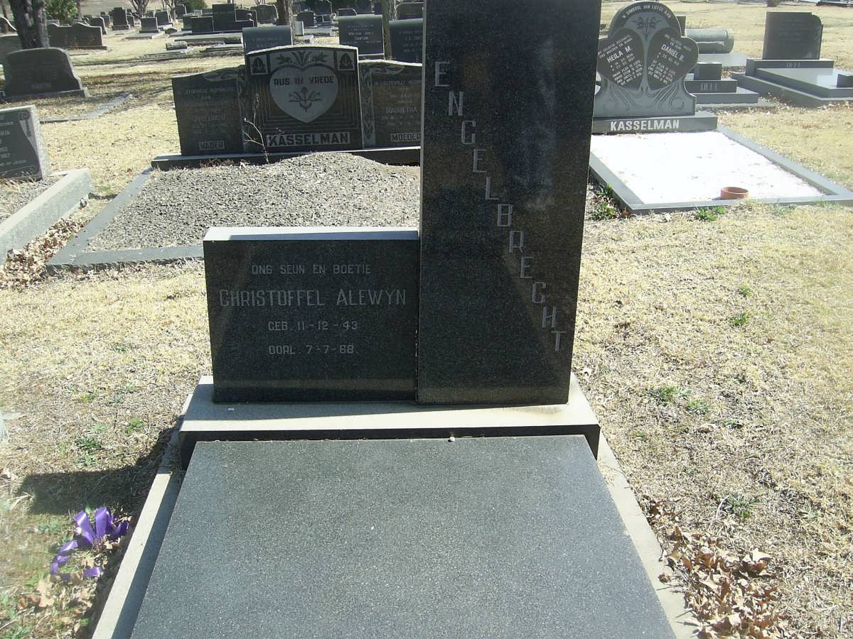 ENGELBRECHT Christoffel Alewyn 1943-1968
