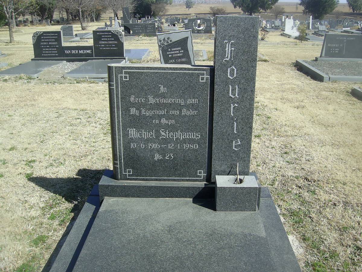 FOURIE Michiel Stephanus 1916-1980