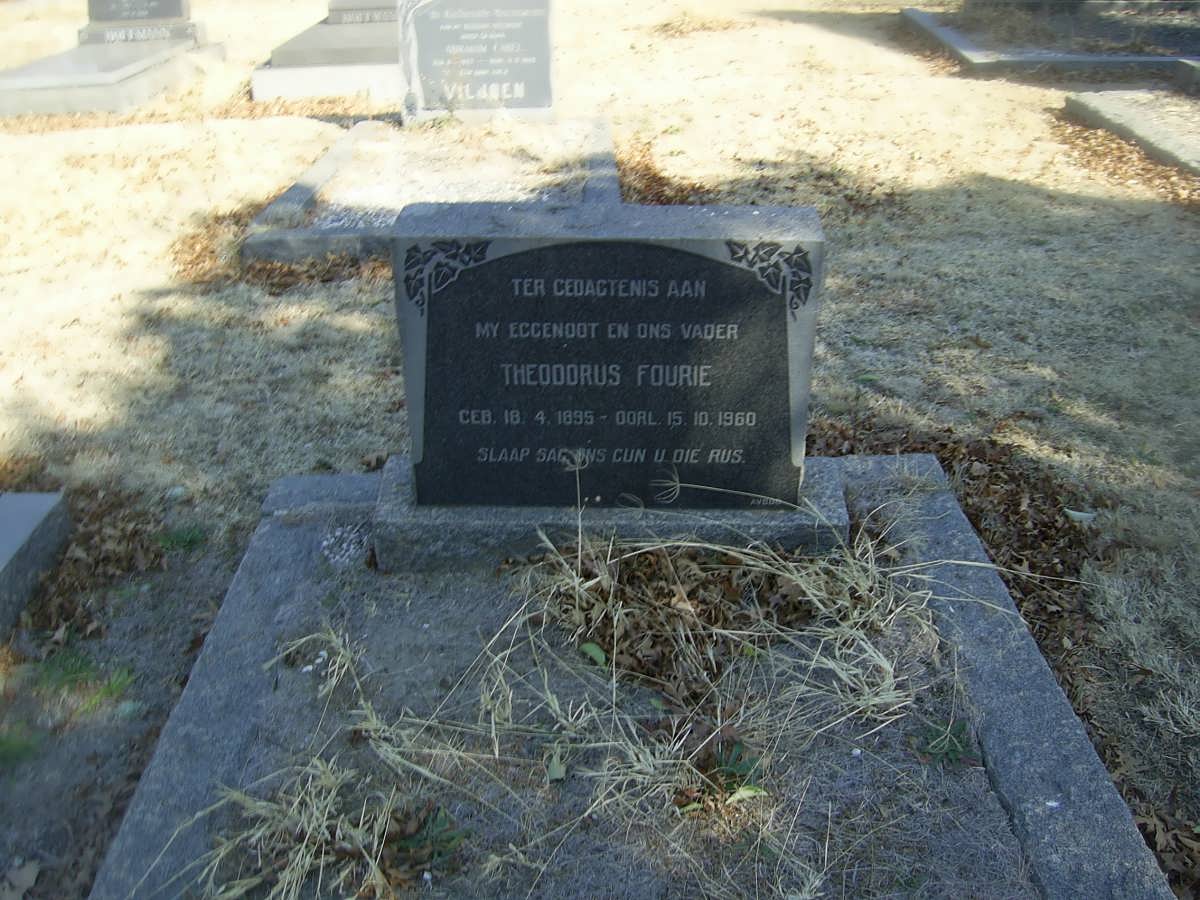 FOURIE Theodorus 1895-1960