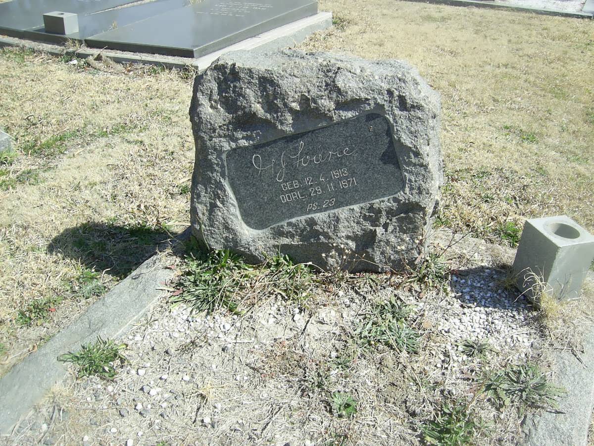 FOURIE H.J. 1913-1971