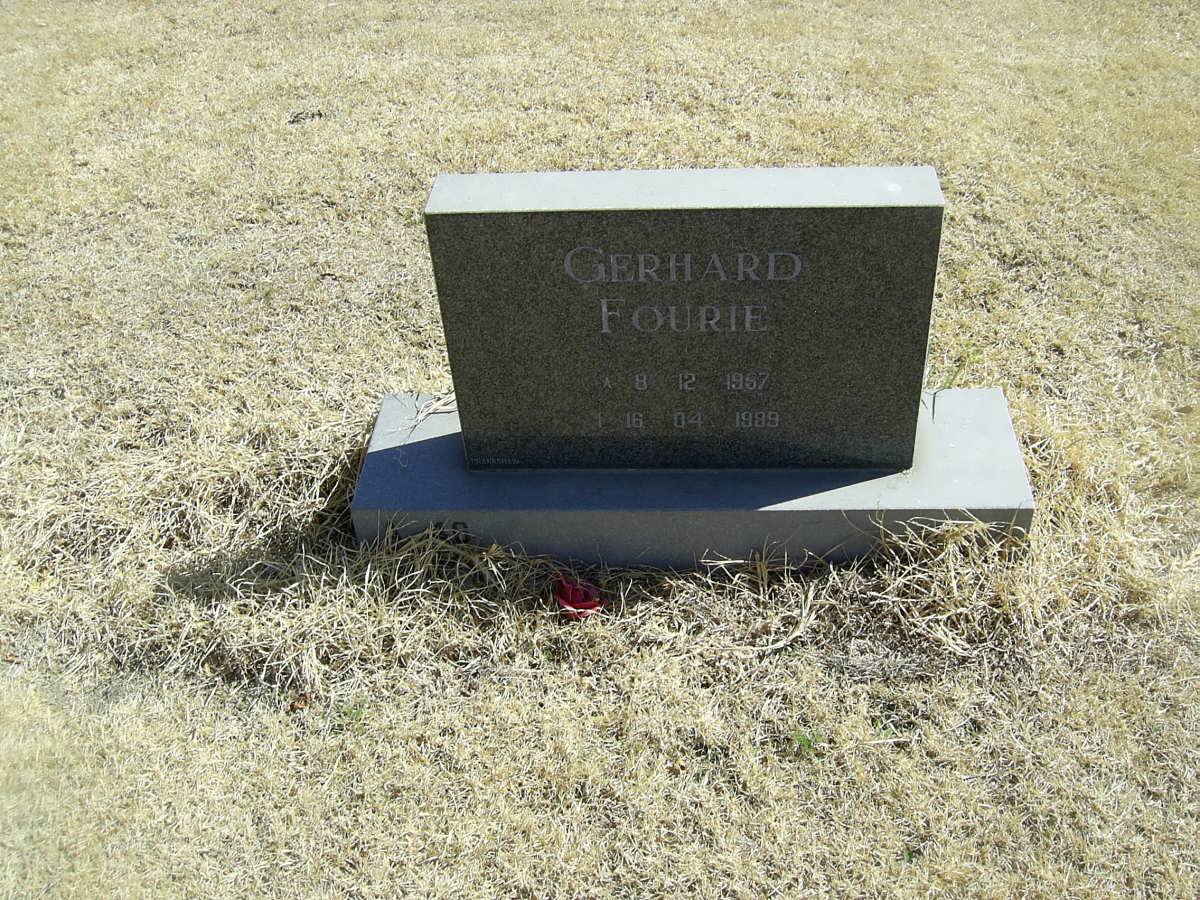 FOURIE Gerhard 1957-1989