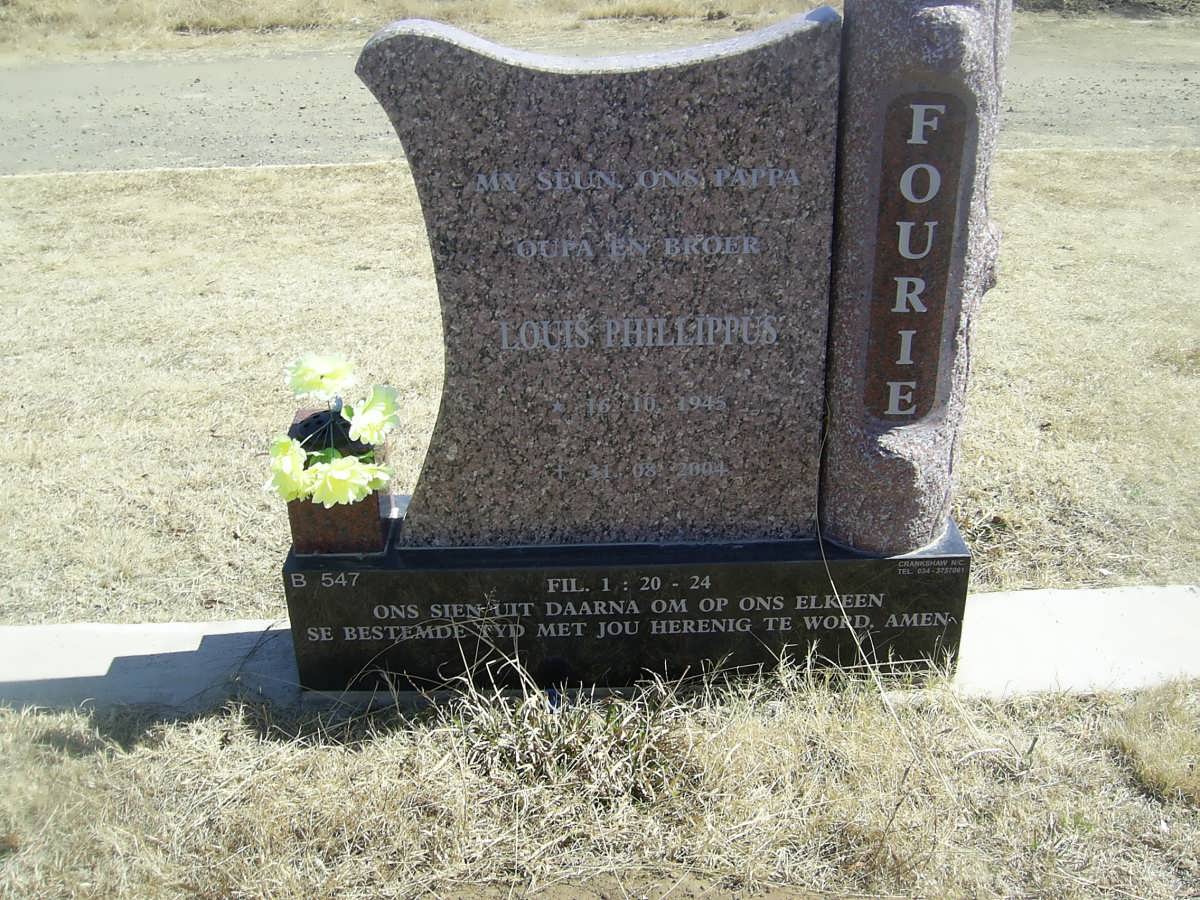 FOURIE Louis Phillippus 1945-2004