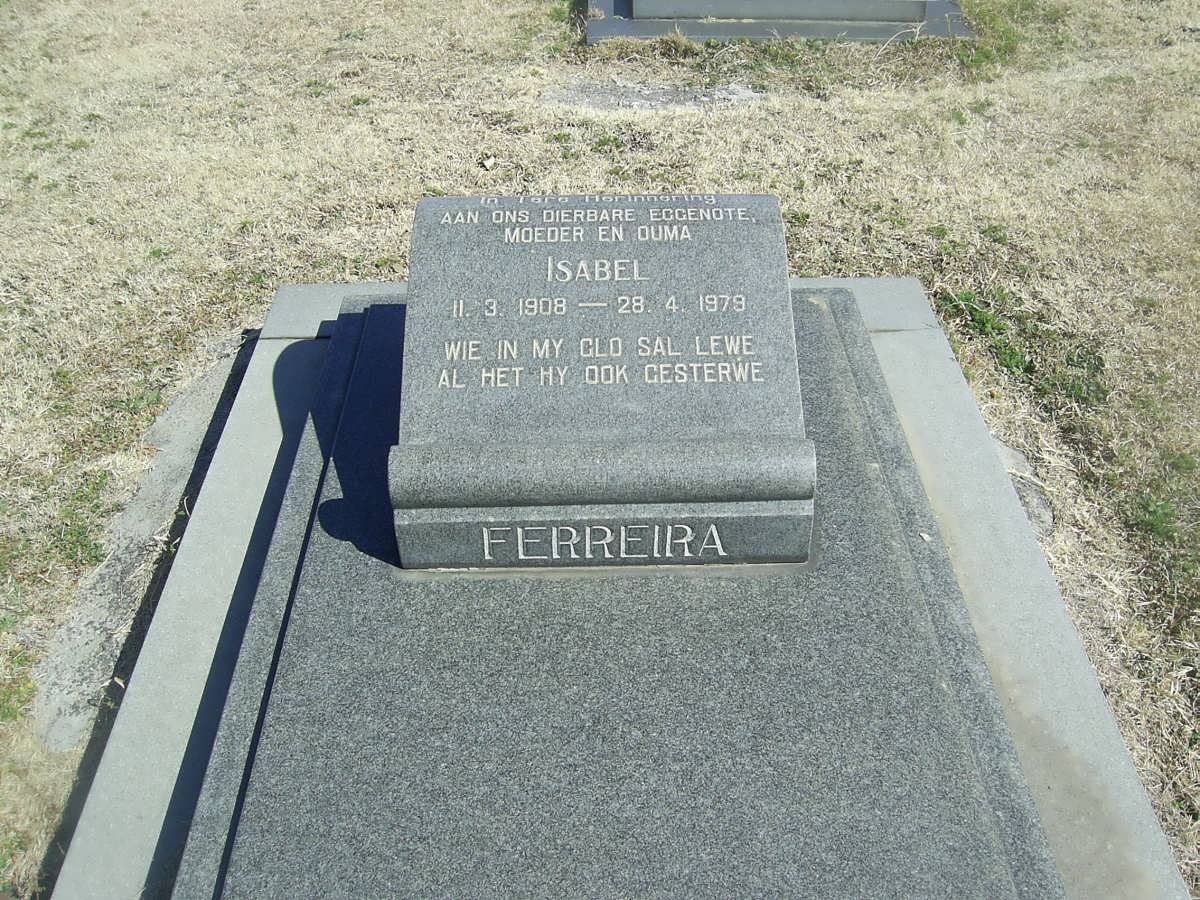 FERREIRA Isabel 1908-1979