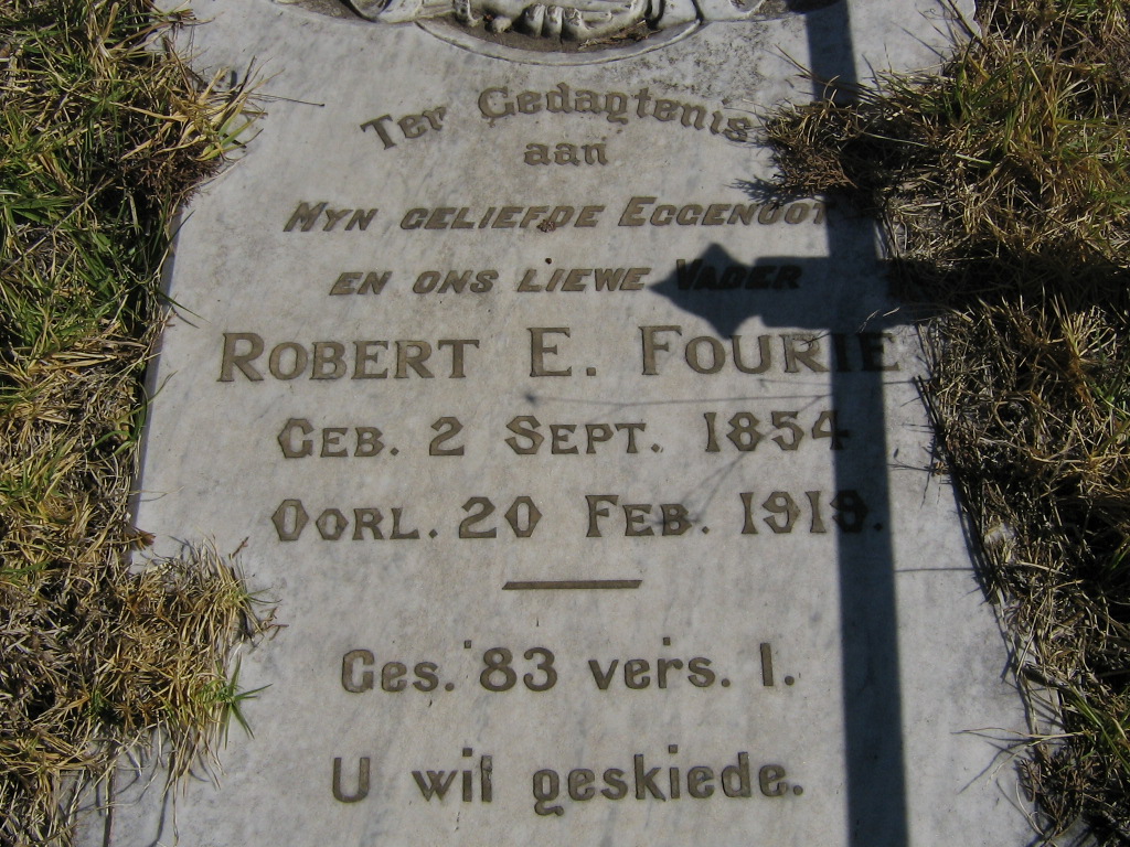 FOURIE Robert E. 1854-1919