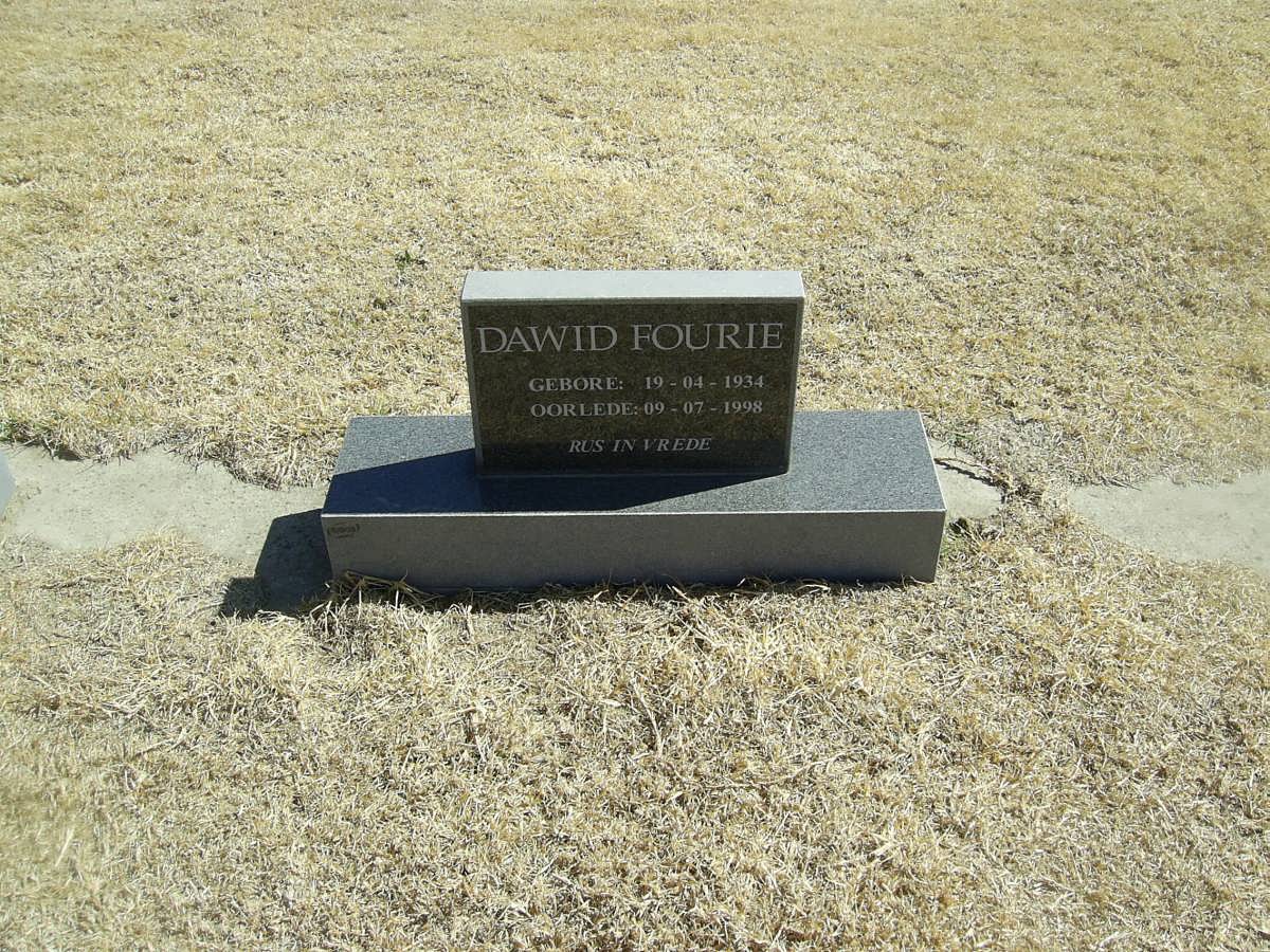 FOURIE Dawid 1934-1998