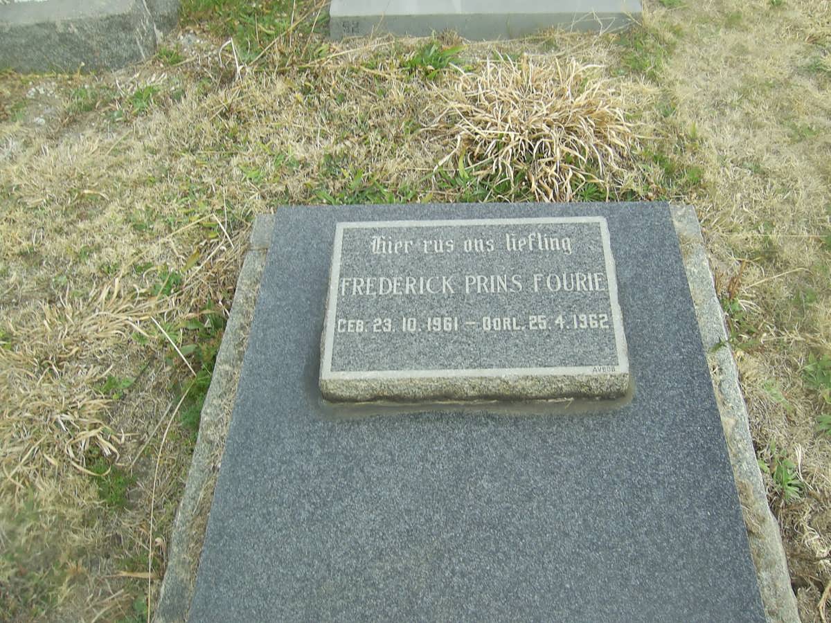FOURIE Frederick Prins 1961-1962