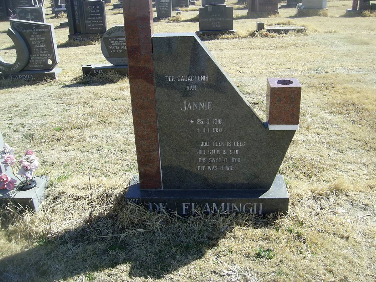 FLAMINGH Jannie, de 1918-1997