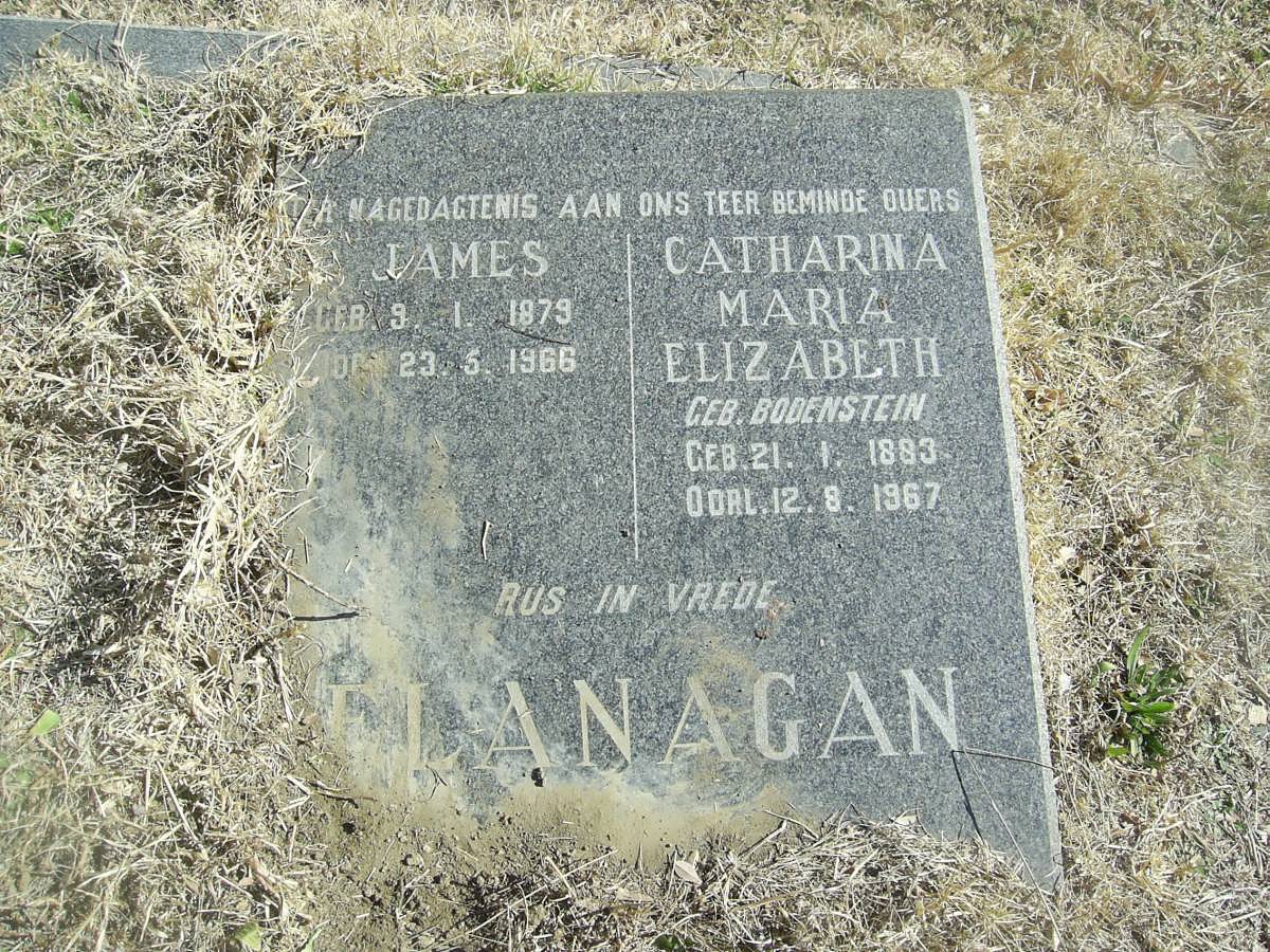 FLANAGAN James 1879-1966 &amp; Catharina Maria Elizabeth BODENSTEIN 1883-1967