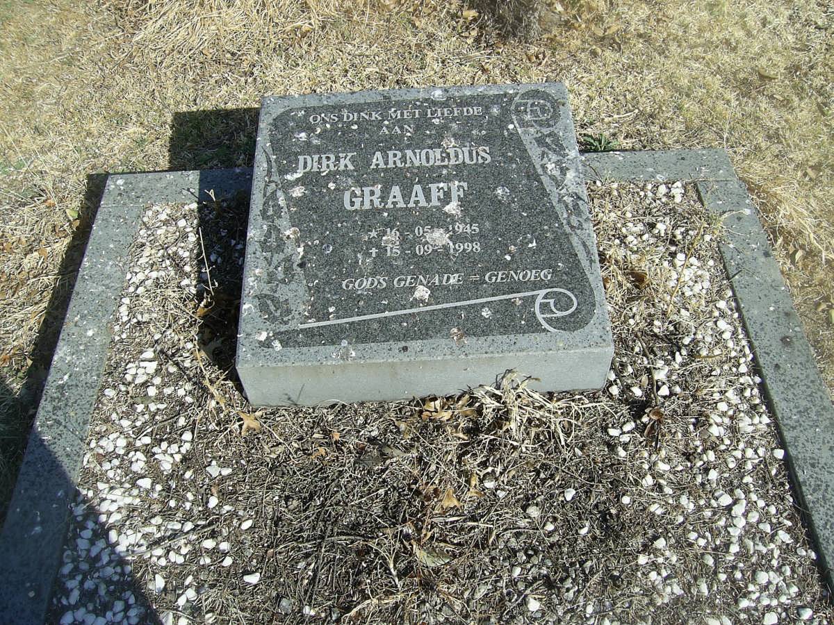GRAAFF Dirk Arnoldus 1945-1998