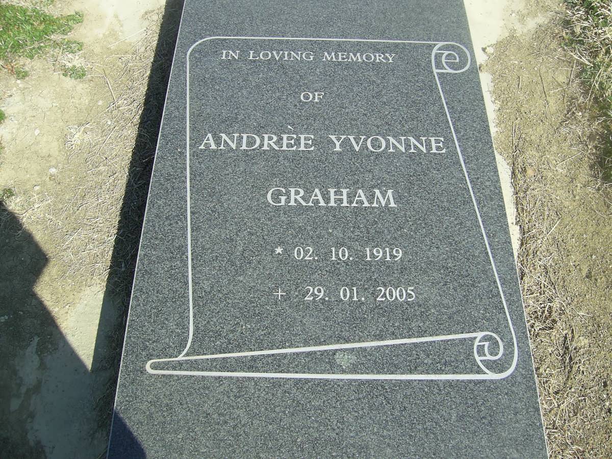 GRAHAM Andree Yvonne 1919-2005