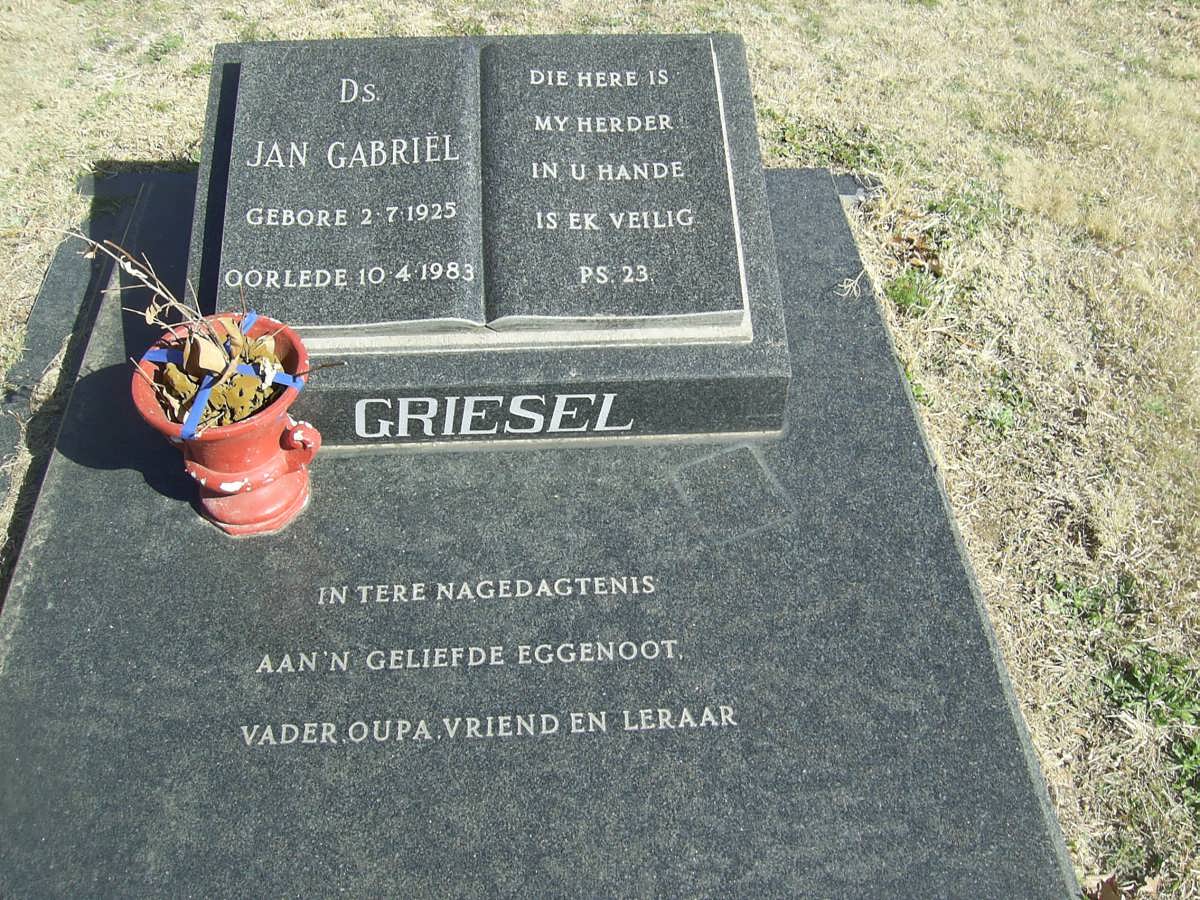 GRIESSEL Jan Gabriel 1925-1983