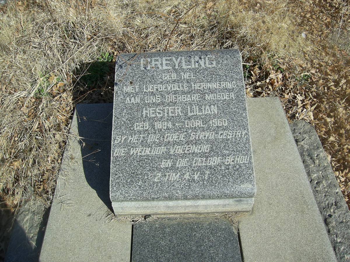 GREYLING Hester Lilian nee NEL 1894-1960