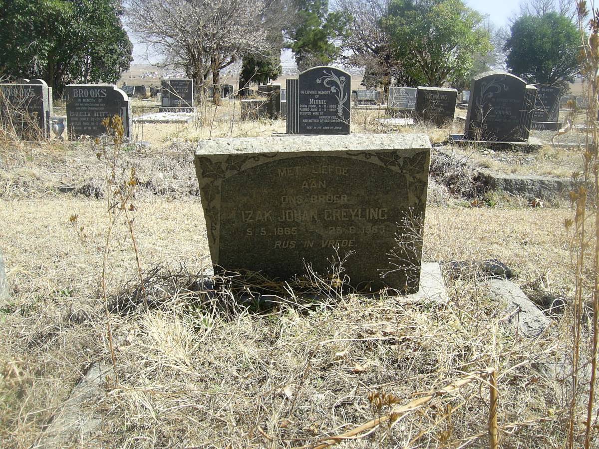 GREYLING Izak Johan 1885-1963