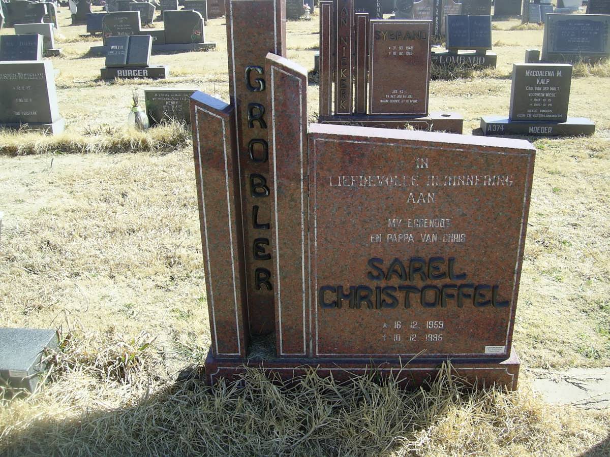 GROBLER Sarel Christoffel 1959-1995