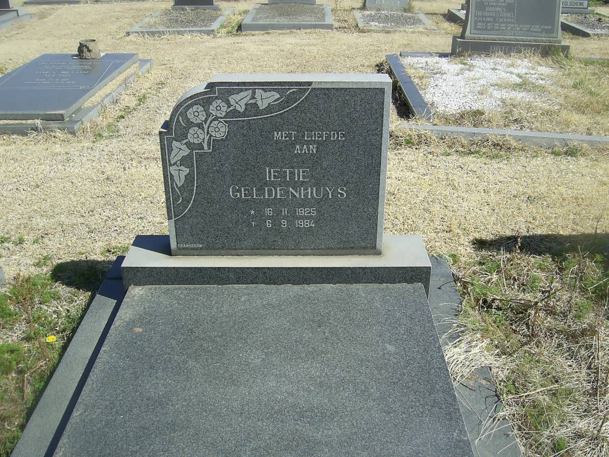GELDENHUYS Letie 1925-1984