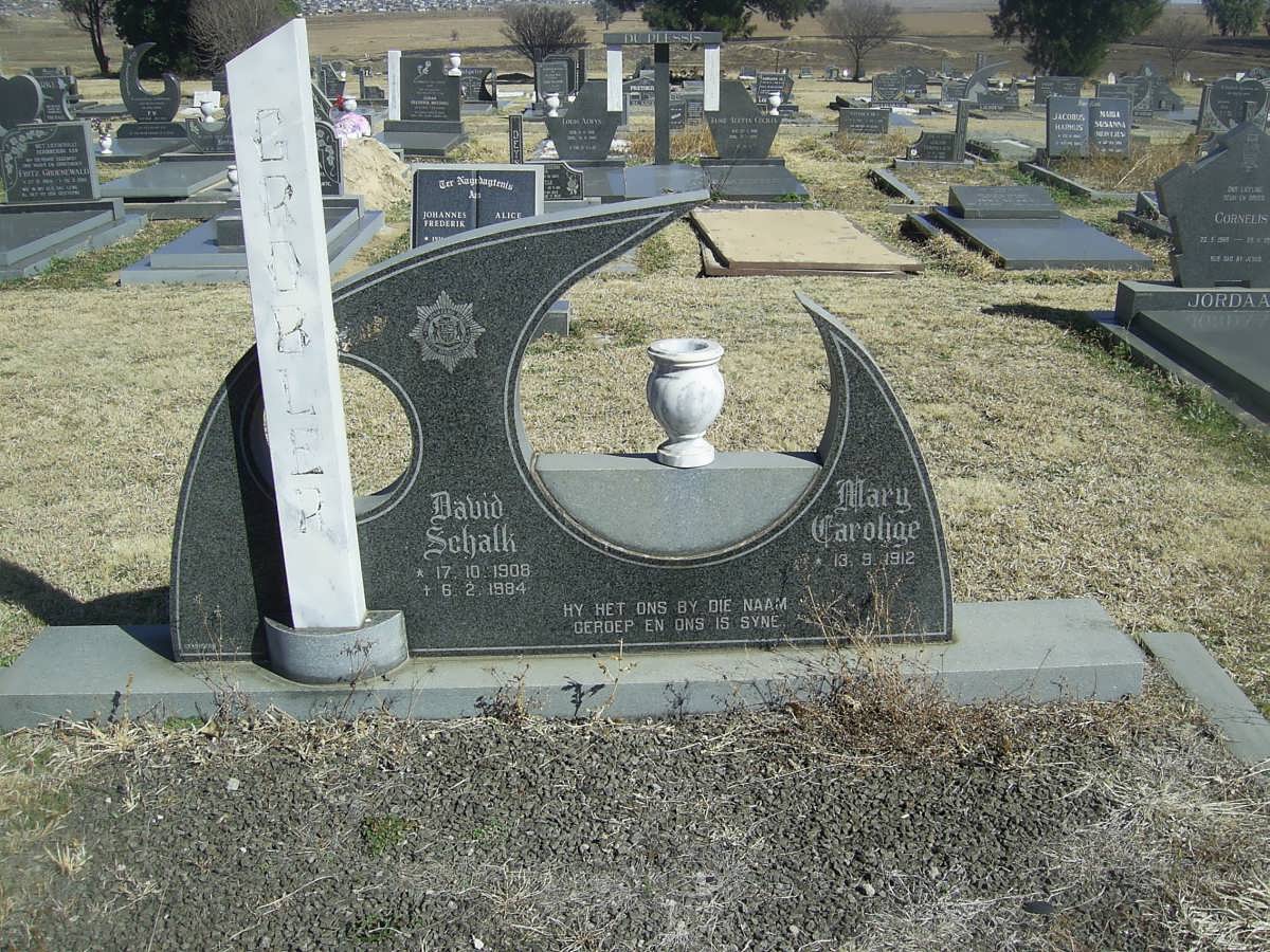 GROBLER David Schalk 1908-1984 &amp; Mary Caroline 1912-