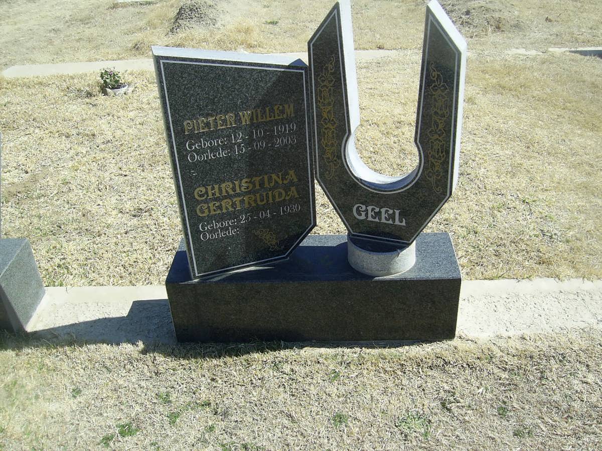 GEEL Pieter Willem 1919-2003 &amp; Christina Gertruida 1930-