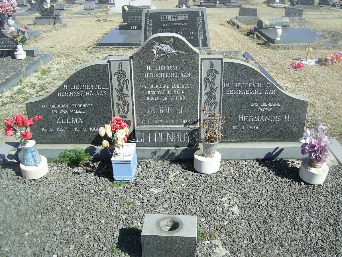 GELDENHUYS Hermanus H. 1936- &amp; Zelma 1937-1980 :: GELDENHUYS Jurie J. 1957-19??