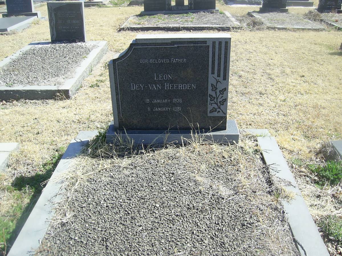 HEERDEN Leon, Dey-van 1926-1981