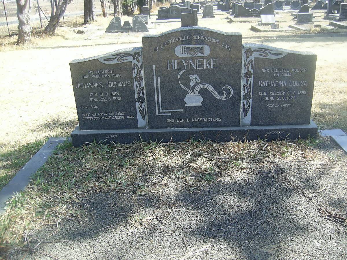 HEYNEKE Johannes Jochimus 1883-1969 &amp; Catharina Louisa VILJOEN 1893-1972