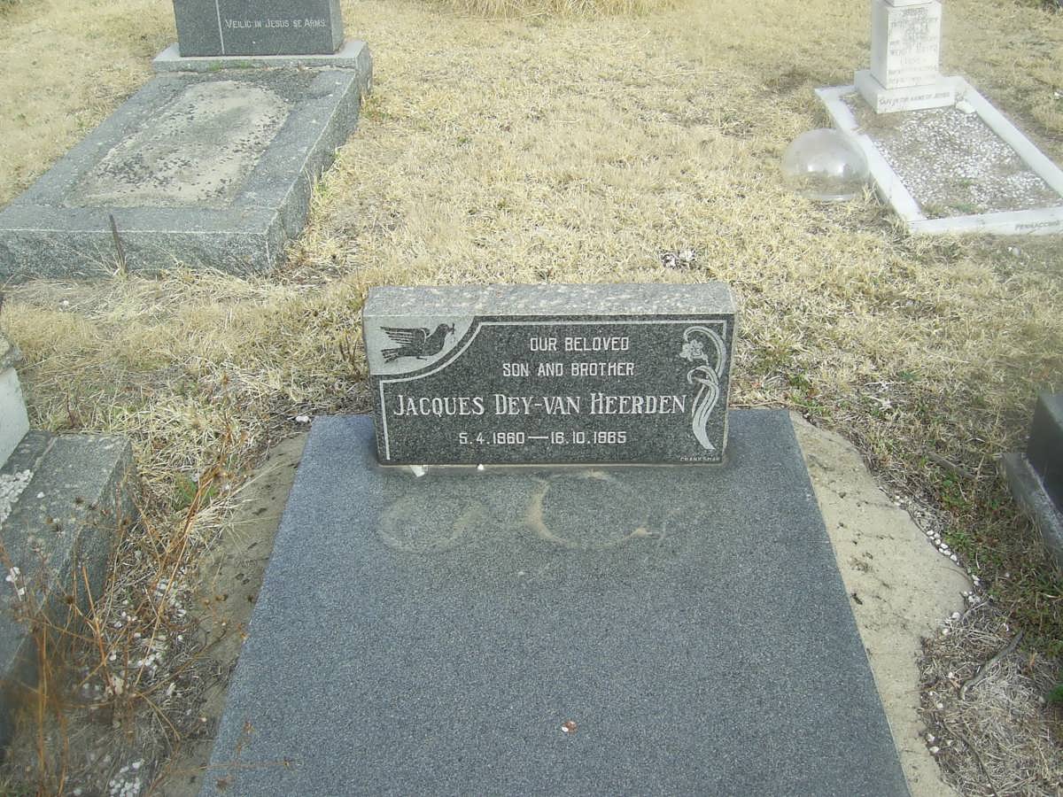 HEERDEN Jacques, Dey-van 1960-1965