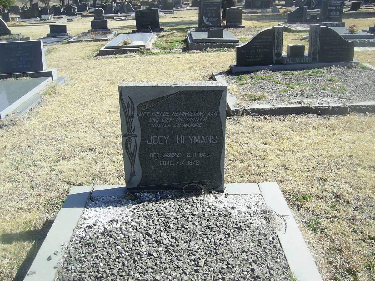 HEYMANS Joey nee MOCKE 1946-1972