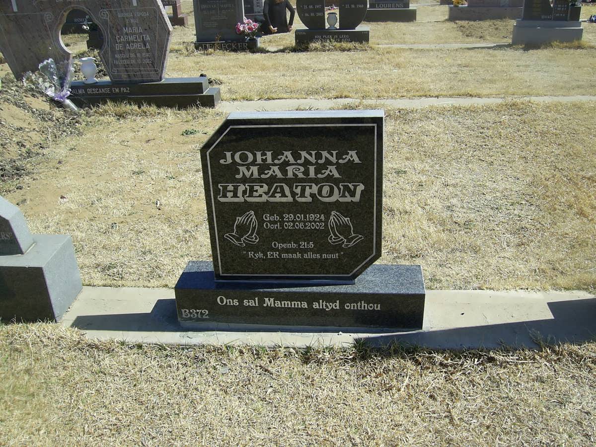 HEATON Johanna Maria 1924-2002