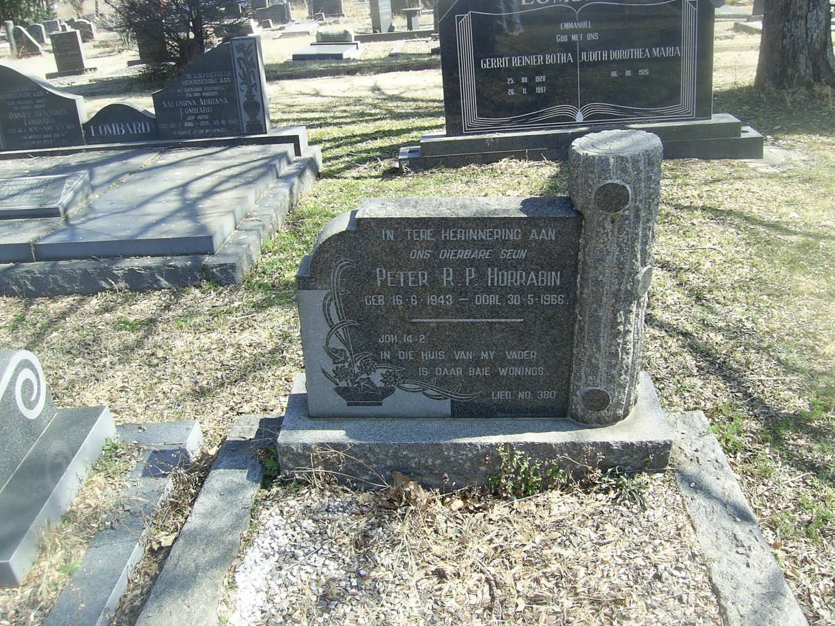 HORRABIN Peter R.P. 1943-1966