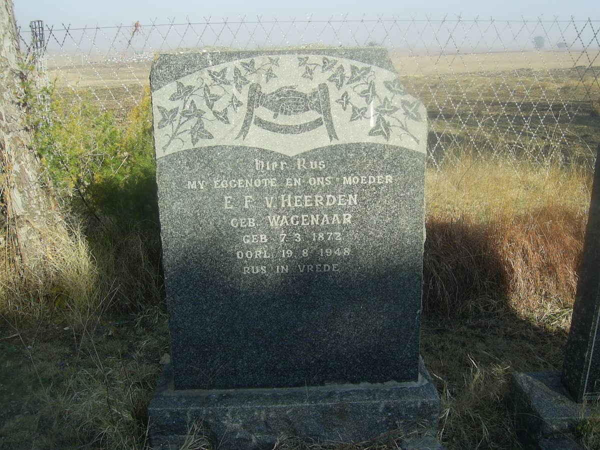 HEERDEN E.F., van nee WAGENAAR 1872-1948