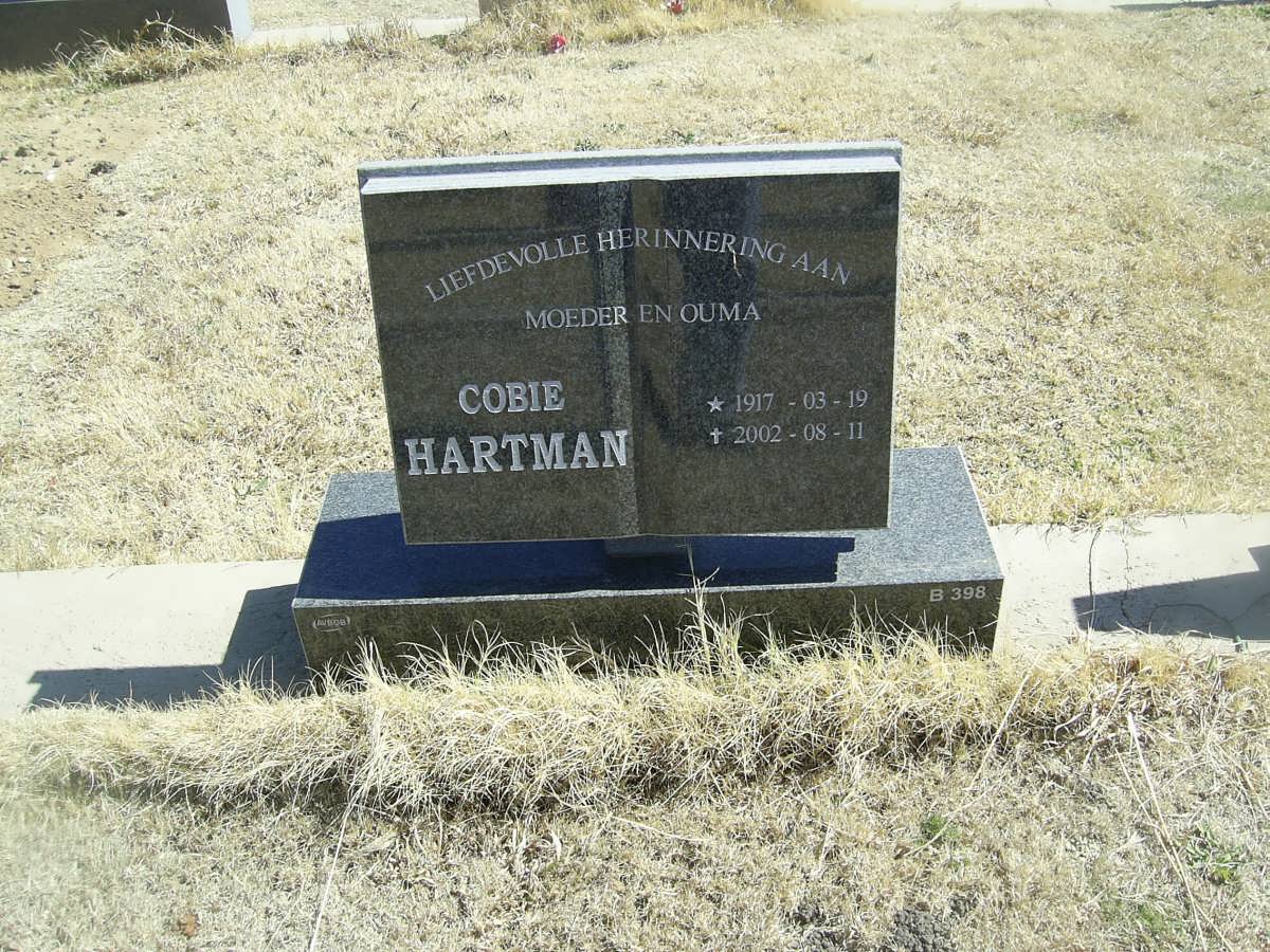 HARTMAN Cobie 1917-2002